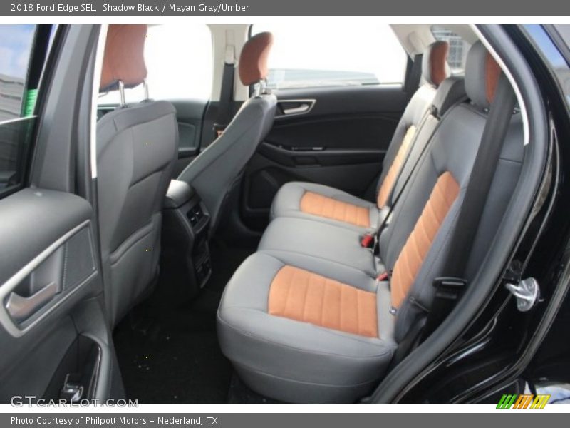 Shadow Black / Mayan Gray/Umber 2018 Ford Edge SEL