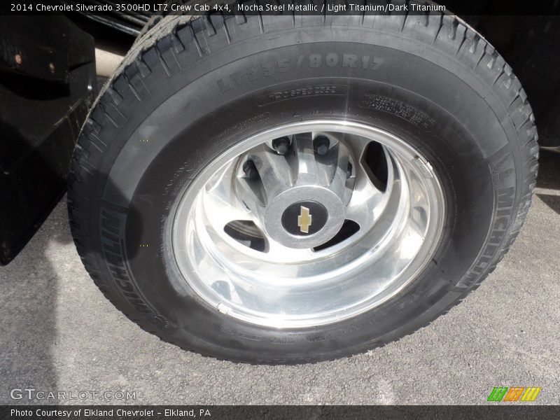 Mocha Steel Metallic / Light Titanium/Dark Titanium 2014 Chevrolet Silverado 3500HD LTZ Crew Cab 4x4