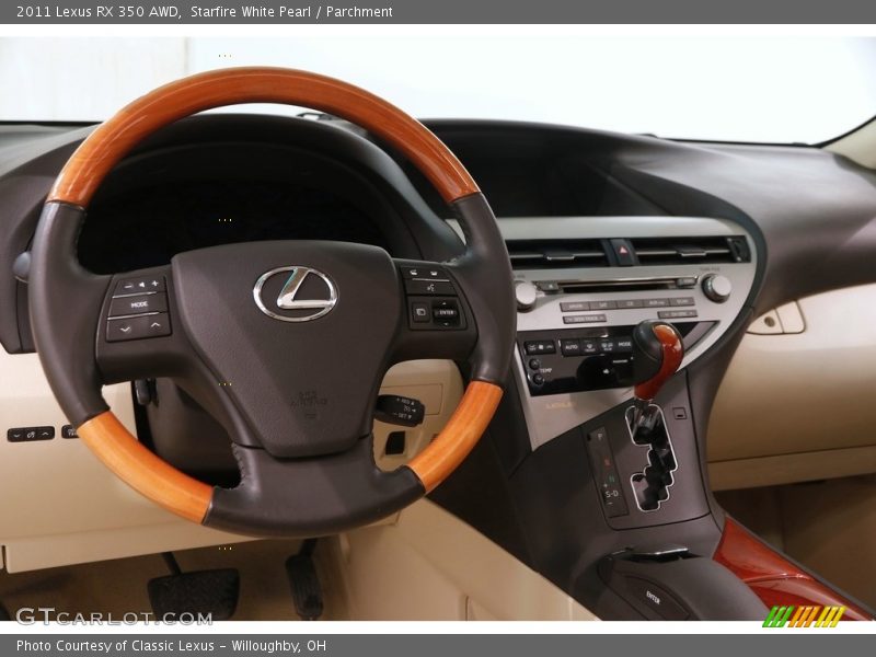 Starfire White Pearl / Parchment 2011 Lexus RX 350 AWD