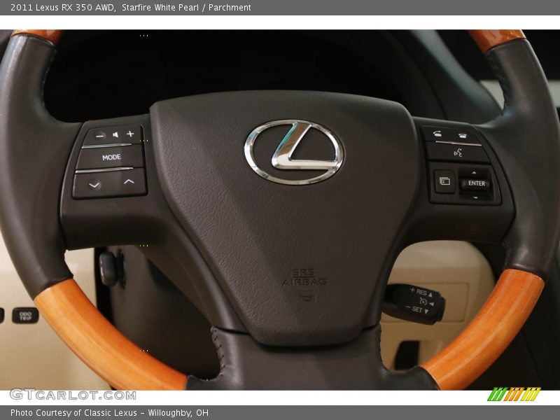 Starfire White Pearl / Parchment 2011 Lexus RX 350 AWD