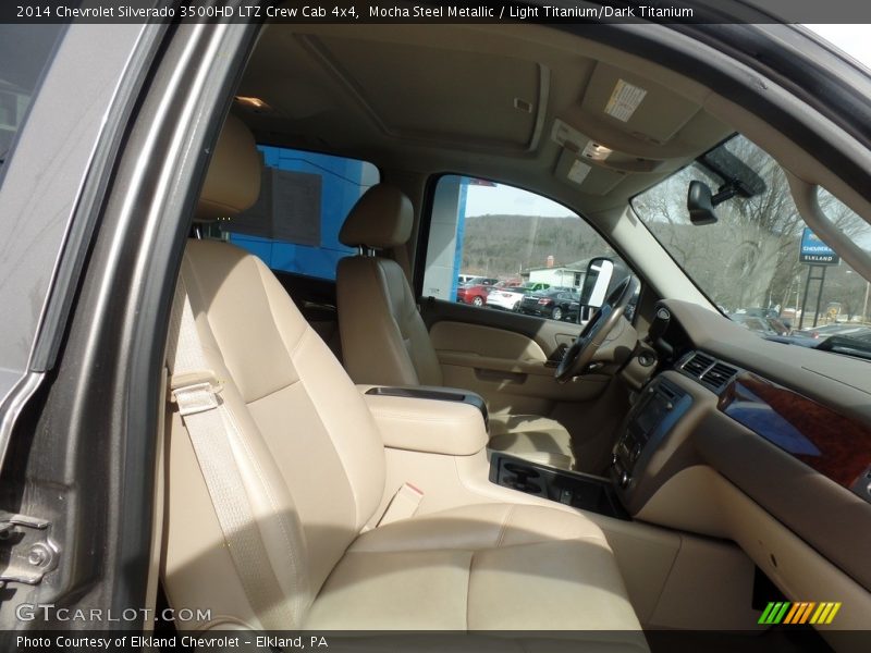 Mocha Steel Metallic / Light Titanium/Dark Titanium 2014 Chevrolet Silverado 3500HD LTZ Crew Cab 4x4