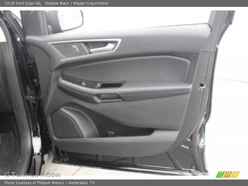 Shadow Black / Mayan Gray/Umber 2018 Ford Edge SEL
