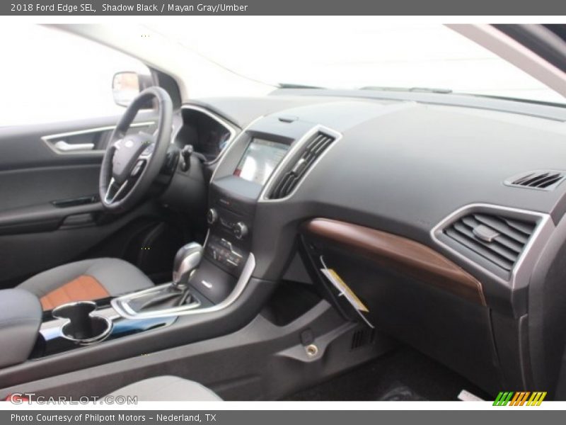 Shadow Black / Mayan Gray/Umber 2018 Ford Edge SEL