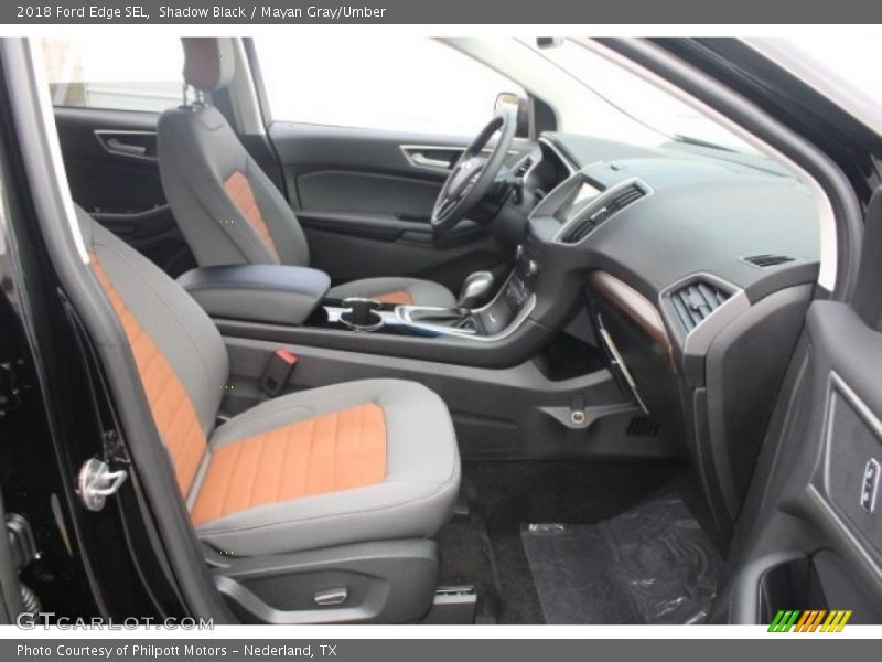 Shadow Black / Mayan Gray/Umber 2018 Ford Edge SEL