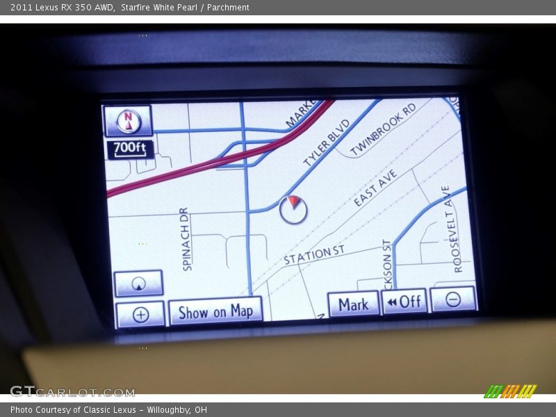 Starfire White Pearl / Parchment 2011 Lexus RX 350 AWD