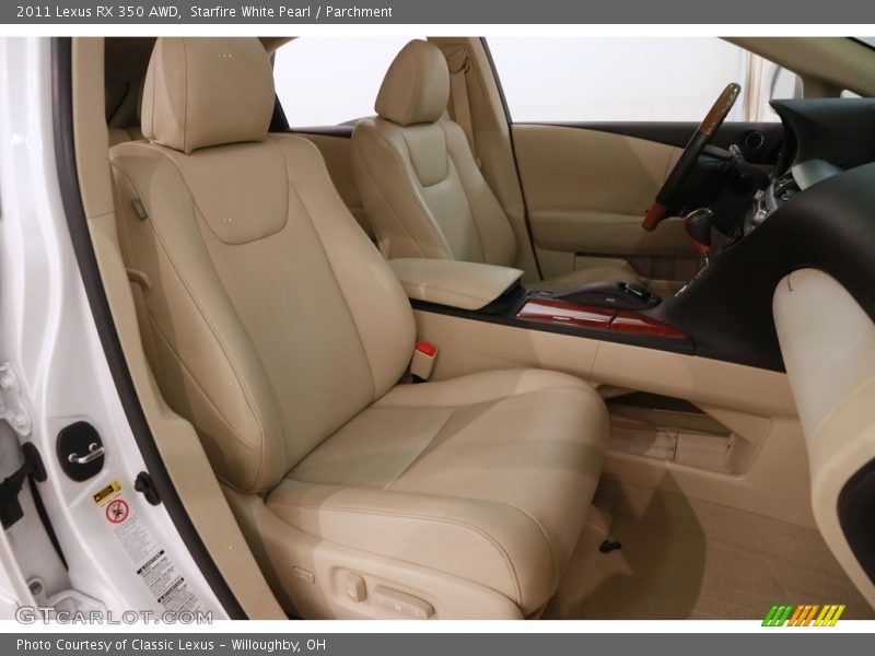 Starfire White Pearl / Parchment 2011 Lexus RX 350 AWD