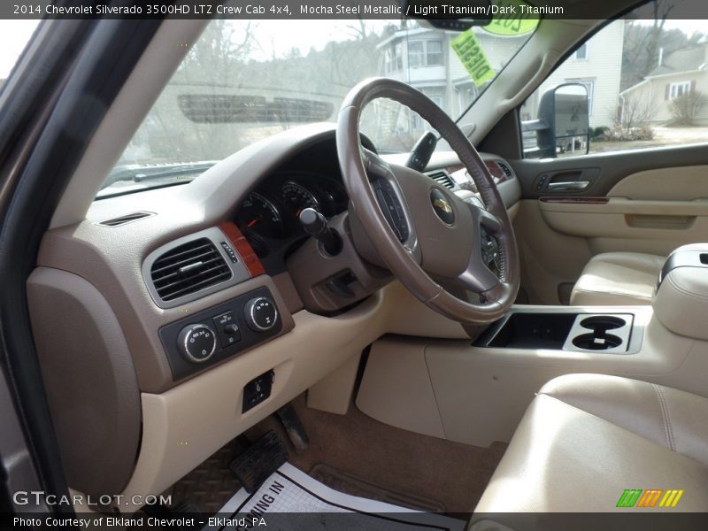 Mocha Steel Metallic / Light Titanium/Dark Titanium 2014 Chevrolet Silverado 3500HD LTZ Crew Cab 4x4