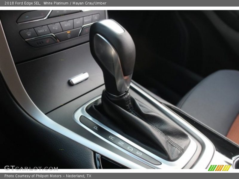 White Platinum / Mayan Gray/Umber 2018 Ford Edge SEL
