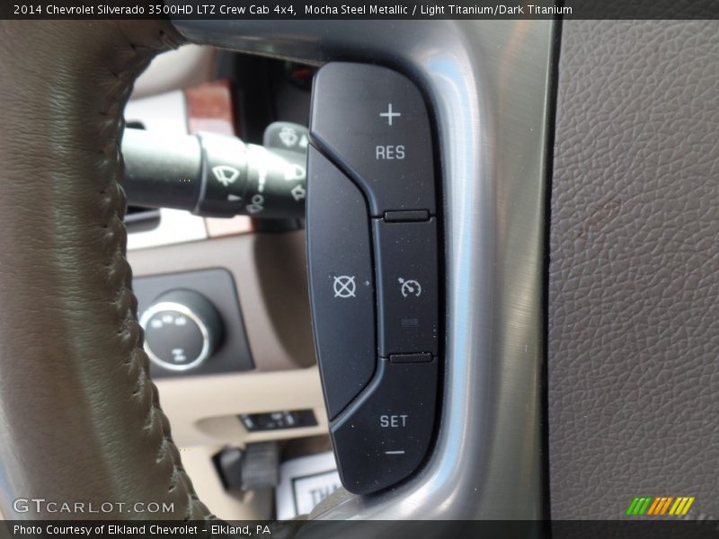 Mocha Steel Metallic / Light Titanium/Dark Titanium 2014 Chevrolet Silverado 3500HD LTZ Crew Cab 4x4