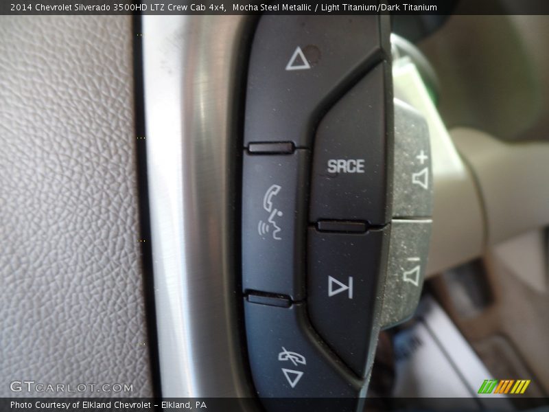 Mocha Steel Metallic / Light Titanium/Dark Titanium 2014 Chevrolet Silverado 3500HD LTZ Crew Cab 4x4