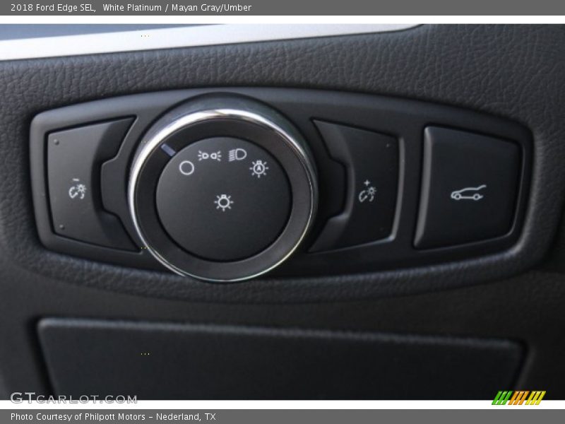 White Platinum / Mayan Gray/Umber 2018 Ford Edge SEL
