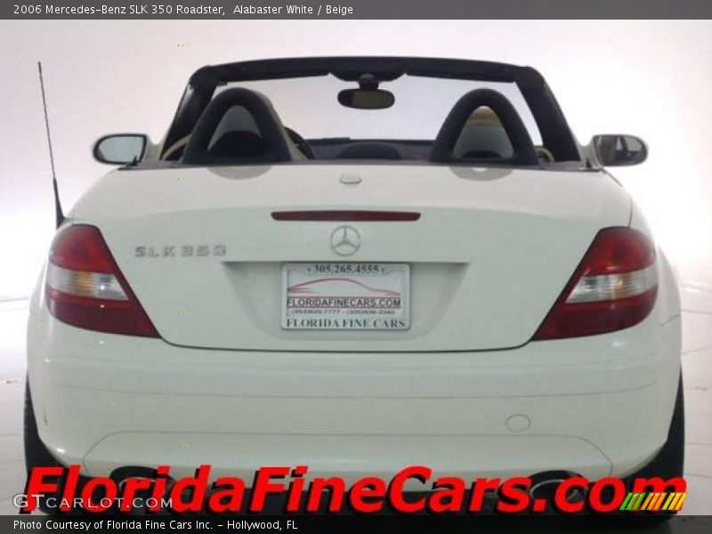 Alabaster White / Beige 2006 Mercedes-Benz SLK 350 Roadster