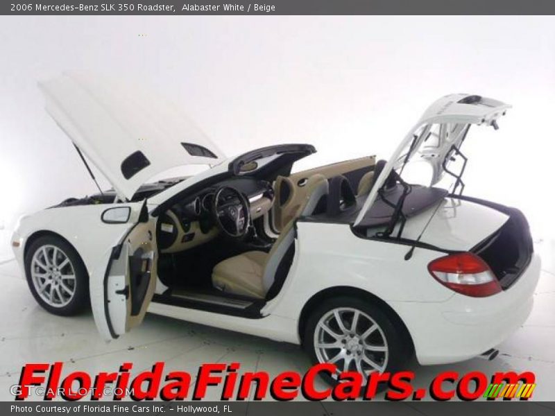 Alabaster White / Beige 2006 Mercedes-Benz SLK 350 Roadster