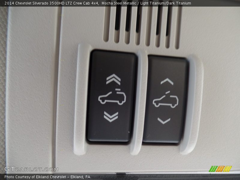 Mocha Steel Metallic / Light Titanium/Dark Titanium 2014 Chevrolet Silverado 3500HD LTZ Crew Cab 4x4