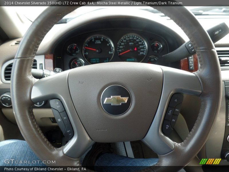 Mocha Steel Metallic / Light Titanium/Dark Titanium 2014 Chevrolet Silverado 3500HD LTZ Crew Cab 4x4