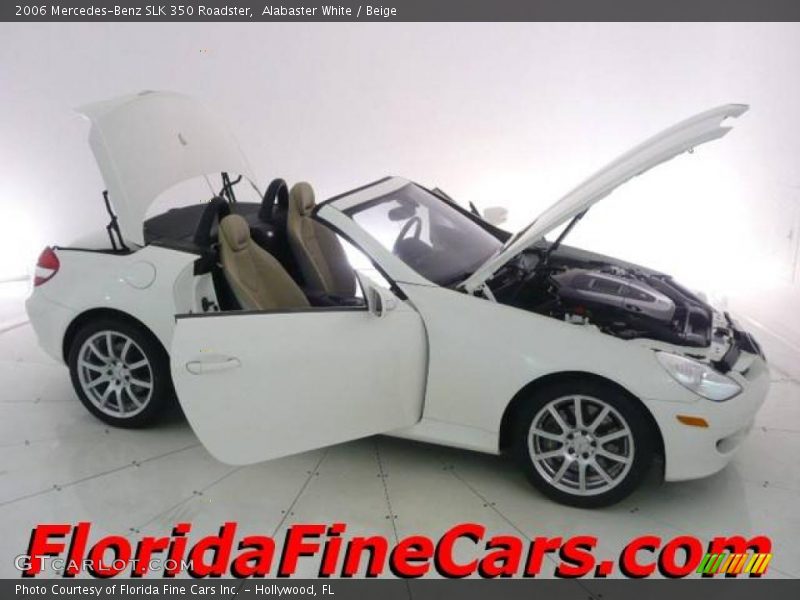 Alabaster White / Beige 2006 Mercedes-Benz SLK 350 Roadster