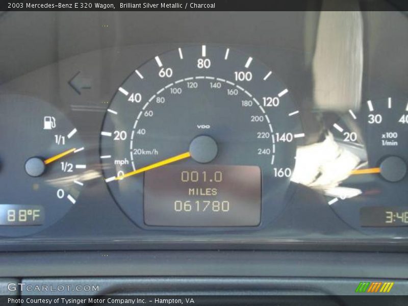 Brilliant Silver Metallic / Charcoal 2003 Mercedes-Benz E 320 Wagon