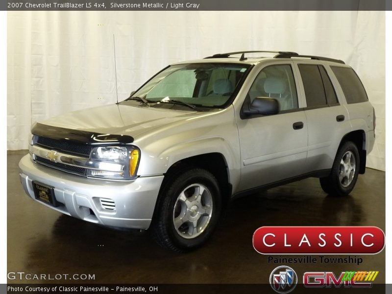 Silverstone Metallic / Light Gray 2007 Chevrolet TrailBlazer LS 4x4