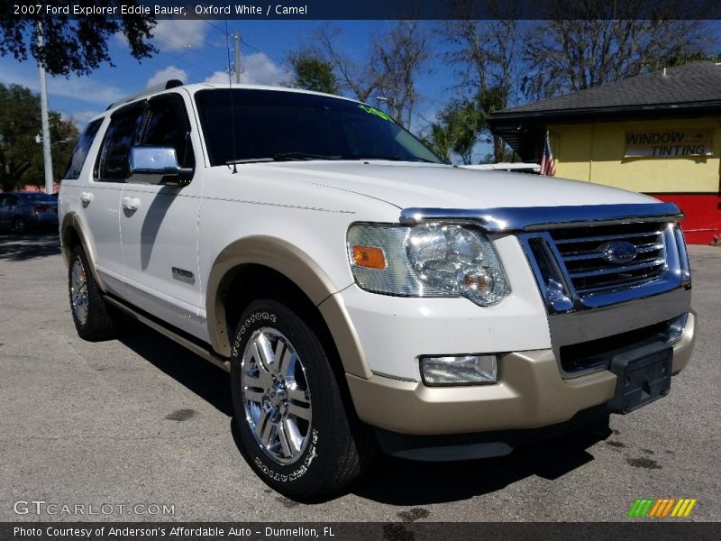 Oxford White / Camel 2007 Ford Explorer Eddie Bauer