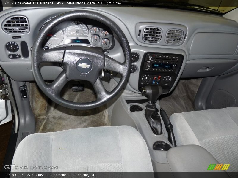 Silverstone Metallic / Light Gray 2007 Chevrolet TrailBlazer LS 4x4