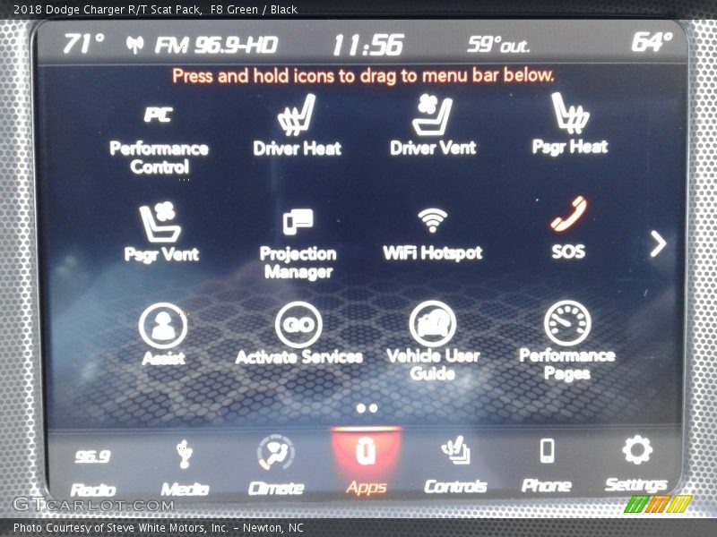F8 Green / Black 2018 Dodge Charger R/T Scat Pack