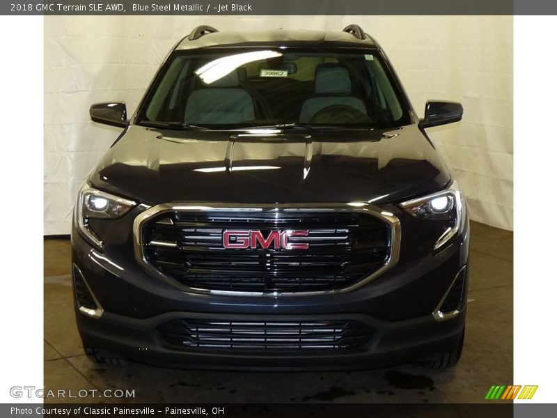 Blue Steel Metallic / ­Jet Black 2018 GMC Terrain SLE AWD
