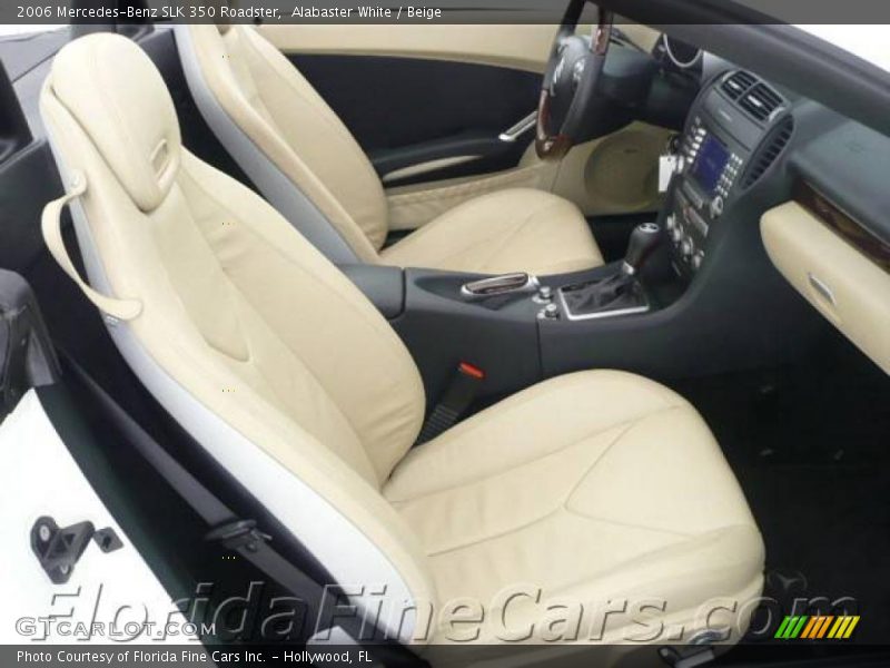 Alabaster White / Beige 2006 Mercedes-Benz SLK 350 Roadster