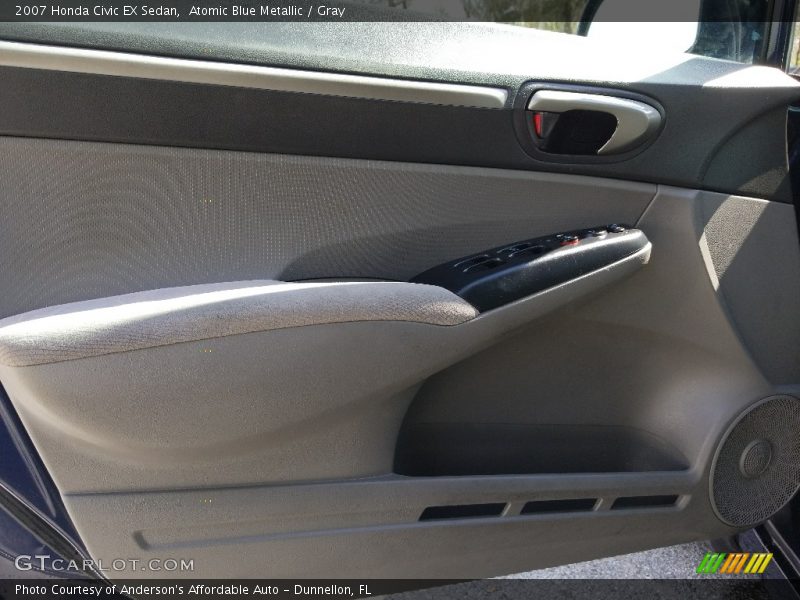 Atomic Blue Metallic / Gray 2007 Honda Civic EX Sedan