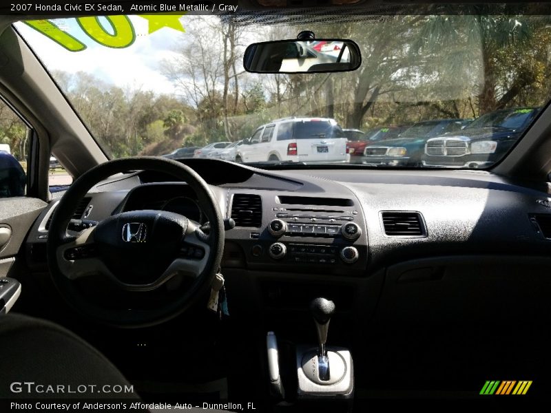 Atomic Blue Metallic / Gray 2007 Honda Civic EX Sedan