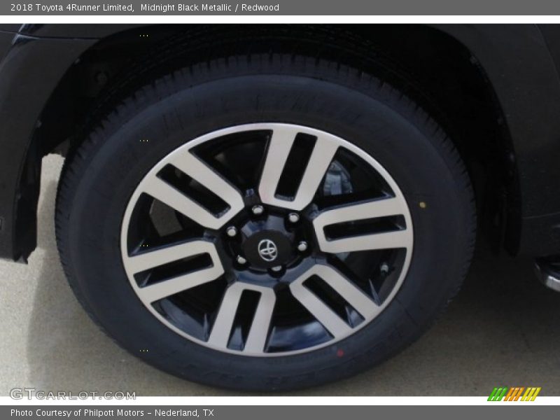 Midnight Black Metallic / Redwood 2018 Toyota 4Runner Limited