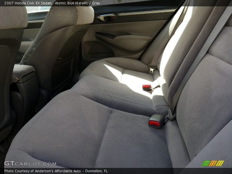 Atomic Blue Metallic / Gray 2007 Honda Civic EX Sedan