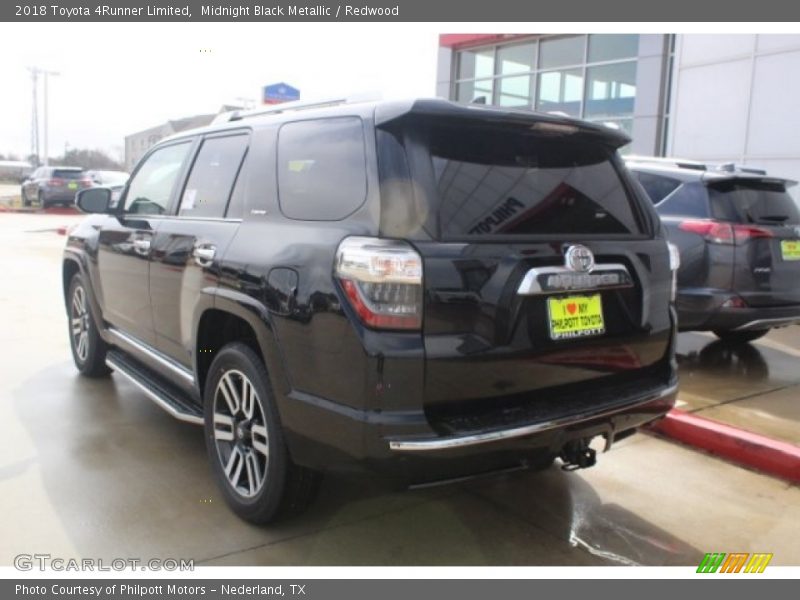 Midnight Black Metallic / Redwood 2018 Toyota 4Runner Limited