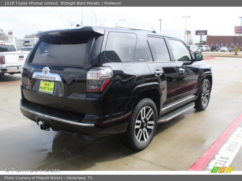 Midnight Black Metallic / Redwood 2018 Toyota 4Runner Limited