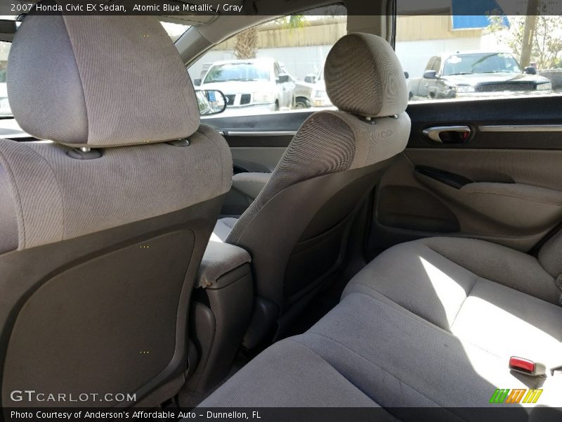 Atomic Blue Metallic / Gray 2007 Honda Civic EX Sedan