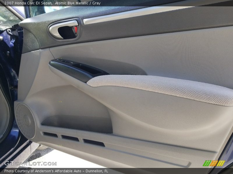 Atomic Blue Metallic / Gray 2007 Honda Civic EX Sedan