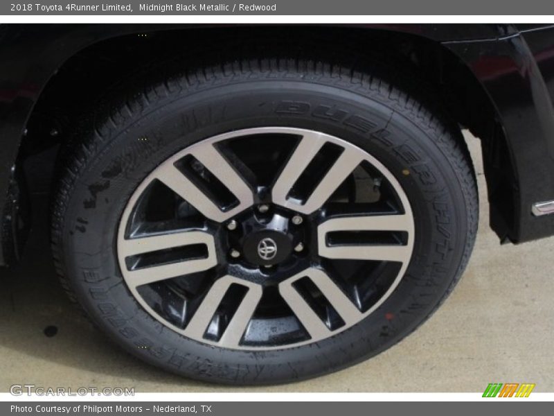 Midnight Black Metallic / Redwood 2018 Toyota 4Runner Limited