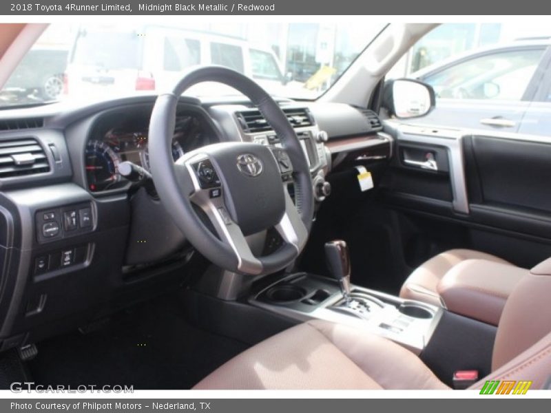 Midnight Black Metallic / Redwood 2018 Toyota 4Runner Limited