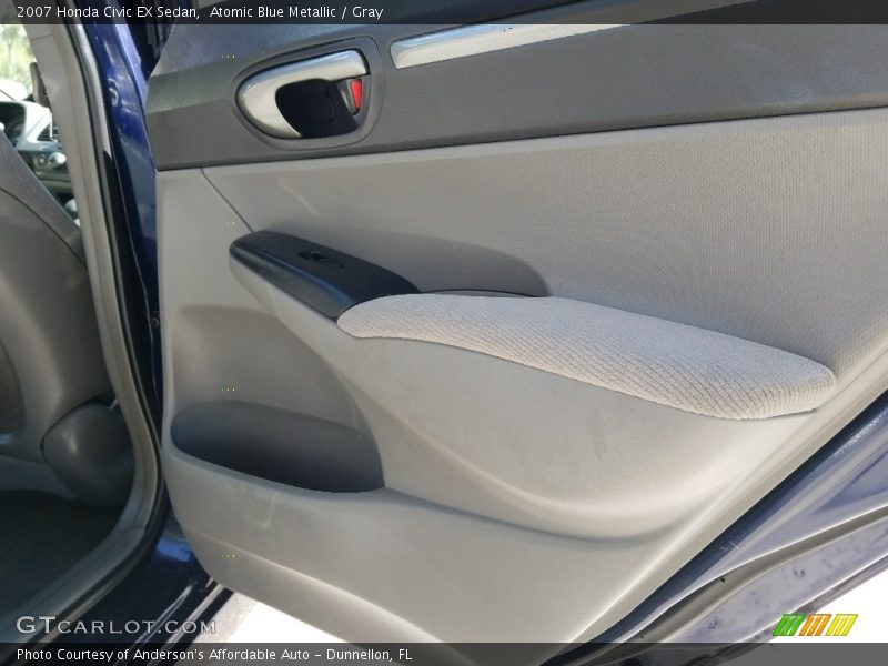 Atomic Blue Metallic / Gray 2007 Honda Civic EX Sedan