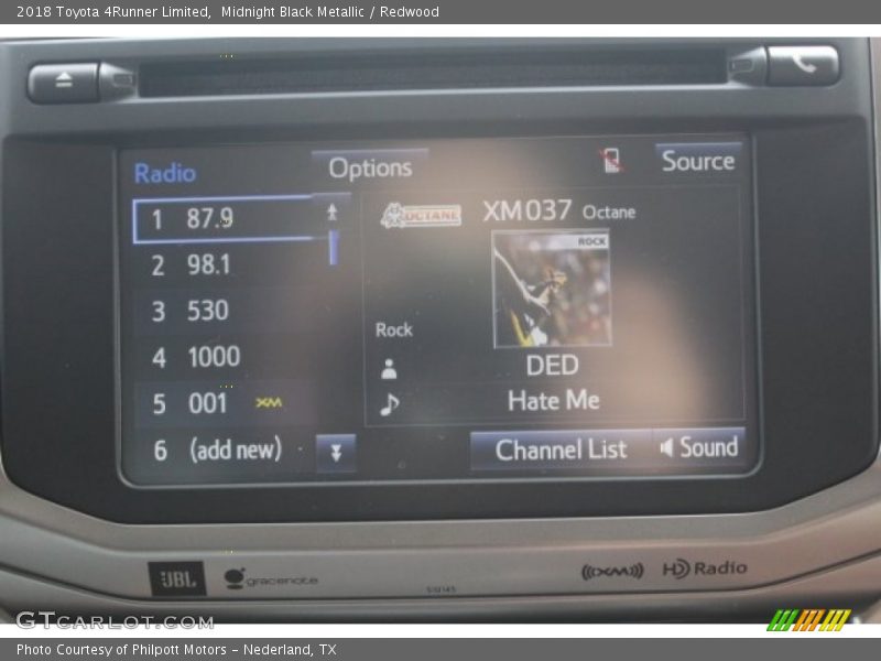 Midnight Black Metallic / Redwood 2018 Toyota 4Runner Limited
