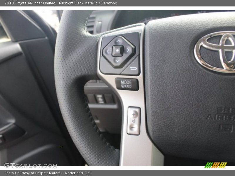 Midnight Black Metallic / Redwood 2018 Toyota 4Runner Limited
