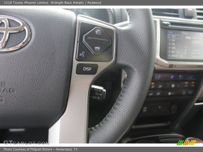 Midnight Black Metallic / Redwood 2018 Toyota 4Runner Limited