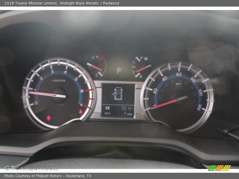 Midnight Black Metallic / Redwood 2018 Toyota 4Runner Limited