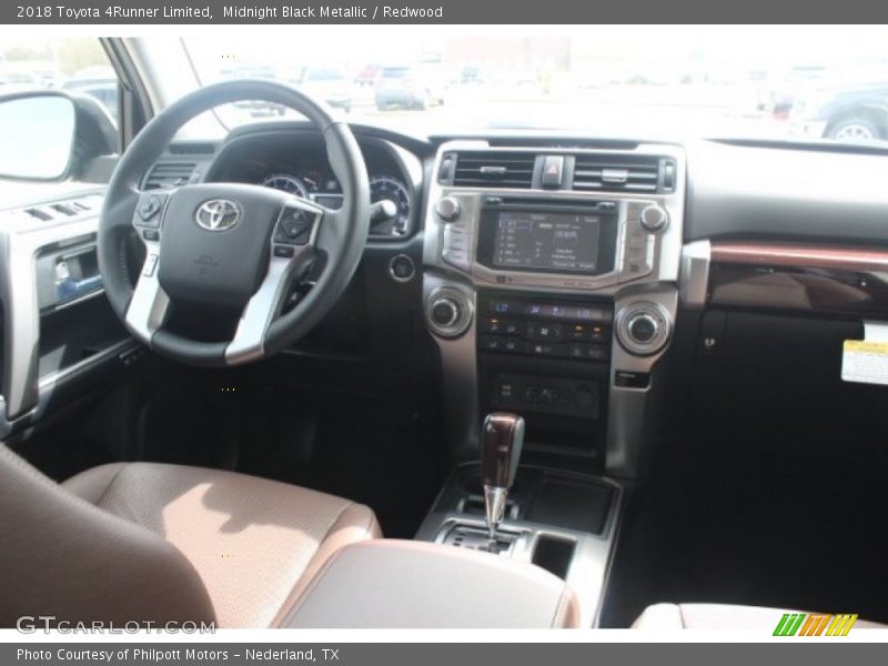 Midnight Black Metallic / Redwood 2018 Toyota 4Runner Limited