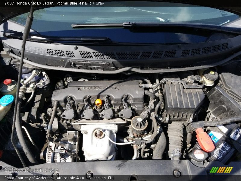 Atomic Blue Metallic / Gray 2007 Honda Civic EX Sedan