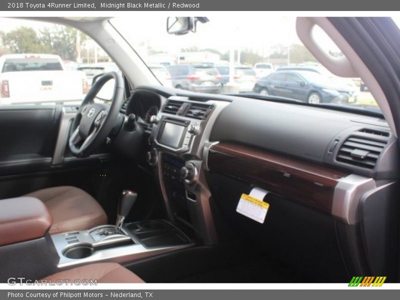 Midnight Black Metallic / Redwood 2018 Toyota 4Runner Limited