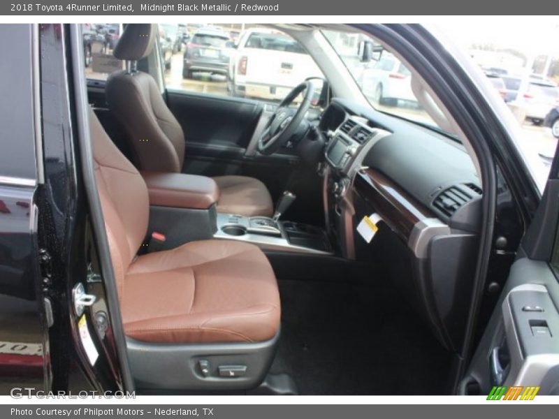 Midnight Black Metallic / Redwood 2018 Toyota 4Runner Limited