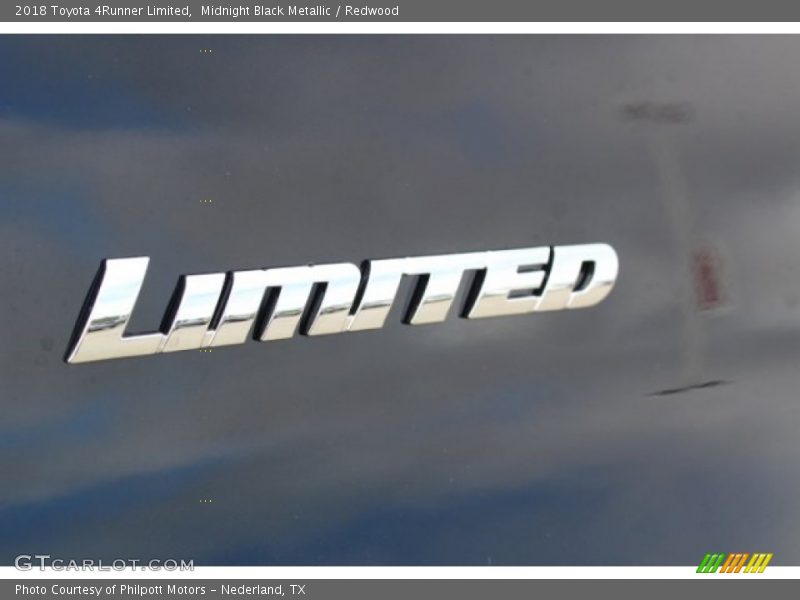 Midnight Black Metallic / Redwood 2018 Toyota 4Runner Limited