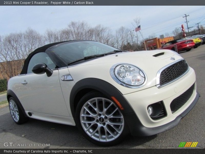 Pepper White / Carbon Black 2013 Mini Cooper S Roadster