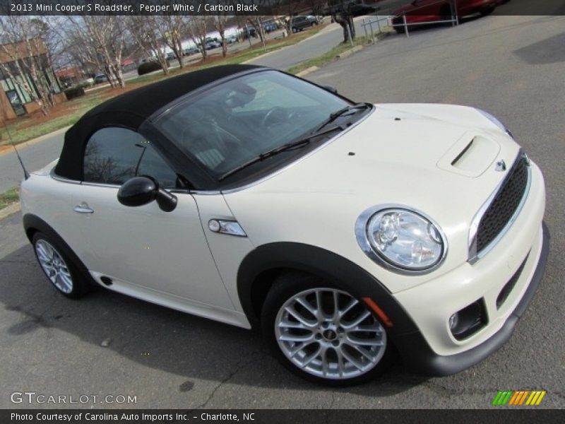 Pepper White / Carbon Black 2013 Mini Cooper S Roadster