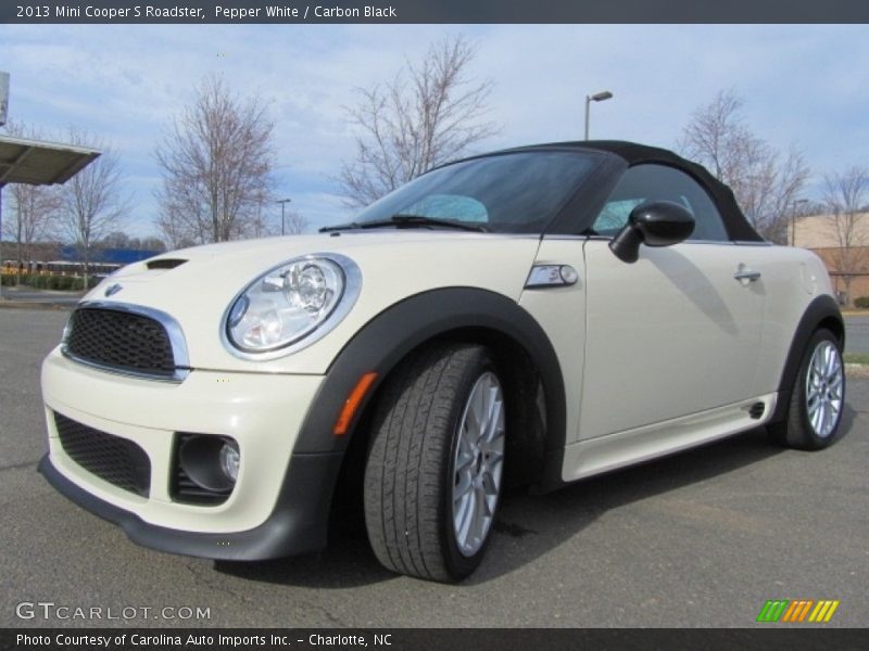 Pepper White / Carbon Black 2013 Mini Cooper S Roadster